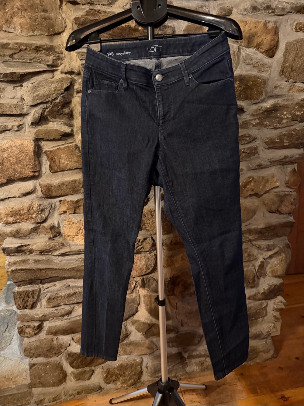 Ann Taylor Dark Blue Skinny Jeans